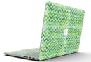 Green Basic Watercolor Chevron Pattern - MacBook Pro with Retina Display Full-Coverage Skin Kit