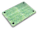 Green Basic Watercolor Chevron Pattern - MacBook Pro with Retina Display Full-Coverage Skin Kit