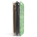 Green Basic Watercolor Chevron Pattern iPhone 6/6s or 6/6s Plus 2-Piece Hybrid INK-Fuzed Case