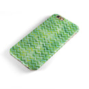Green Basic Watercolor Chevron Pattern iPhone 6/6s or 6/6s Plus 2-Piece Hybrid INK-Fuzed Case
