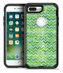 Green Basic Watercolor Chevron Pattern - iPhone 7 Plus/8 Plus OtterBox Case & Skin Kits