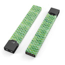 Green Basic Watercolor Chevron Pattern - Premium Decal Protective Skin-Wrap Sticker compatible with the Juul Labs vaping device