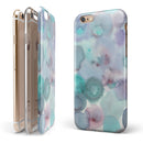 Green Blotted WaterColor Texture iPhone 6/6s or 6/6s Plus 2-Piece Hybrid INK-Fuzed Case