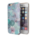 Green Blotted WaterColor Texture iPhone 6/6s or 6/6s Plus 2-Piece Hybrid INK-Fuzed Case