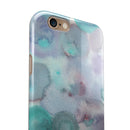 Green Blotted WaterColor Texture iPhone 6/6s or 6/6s Plus 2-Piece Hybrid INK-Fuzed Case