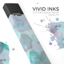 Green Blotted WaterColor Texture - Premium Decal Protective Skin-Wrap Sticker compatible with the Juul Labs vaping device