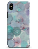 Green Blotted WaterColor Texture - iPhone X Clipit Case