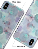 Green Blotted WaterColor Texture - iPhone X Clipit Case