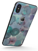 Green Blotted WaterColor Texture - iPhone X Skin-Kit