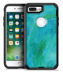 Green Blue Watercolor Stripes - iPhone 7 Plus/8 Plus OtterBox Case & Skin Kits