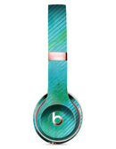 Green Blue Watercolor Stripes Full-Body Skin Kit for the Beats by Dre Solo 3 Wireless Headphones
