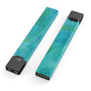 Green Blue Watercolor Stripes - Premium Decal Protective Skin-Wrap Sticker compatible with the Juul Labs vaping device