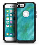 Green Blue Watercolor Stripes - iPhone 7 or 8 OtterBox Case & Skin Kits