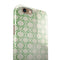 Green Bubble Morrocan Pattern iPhone 6/6s or 6/6s Plus 2-Piece Hybrid INK-Fuzed Case