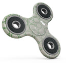 Green Bubble Morrocan Pattern Full-Body Fidget Spinner Skin-Kit