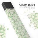 Green Bubble Morrocan Pattern - Premium Decal Protective Skin-Wrap Sticker compatible with the Juul Labs vaping device
