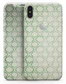 Green Bubble Morrocan Pattern - iPhone X Skin-Kit