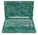 Green Damask Watercolor Pattern - MacBook Air Skin Kit