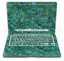 Green Damask Watercolor Pattern - MacBook Air Skin Kit