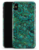 Green Damask Watercolor Pattern - iPhone X Clipit Case