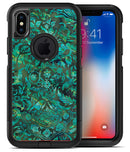 Green Damask Watercolor Pattern - iPhone X OtterBox Case & Skin Kits