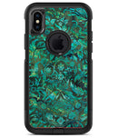 Green Damask Watercolor Pattern - iPhone X OtterBox Case & Skin Kits