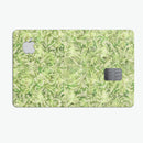 Green Damask v2 Watercolor Pattern V2 - Premium Protective Decal Skin-Kit for the Apple Credit Card