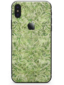Green Damask v2 Watercolor Pattern V2 - iPhone X Skin-Kit