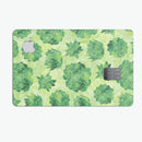 Green Floral Succulents - Premium Protective Decal Skin-Kit for the Apple Credit Card