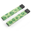 Green Floral Succulents - Premium Decal Protective Skin-Wrap Sticker compatible with the Juul Labs vaping device