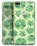 Green Floral Succulents - Skin-kit for the iPhone 8 or 8 Plus