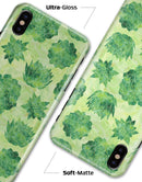Green Floral Succulents - iPhone X Clipit Case
