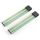 Green Grunge Vertival Stripes Over Yellow - Premium Decal Protective Skin-Wrap Sticker compatible with the Juul Labs vaping device