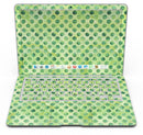 Green Halloween Watercolor Dots - MacBook Air Skin Kit
