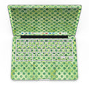 Green Halloween Watercolor Dots - MacBook Pro with Retina Display Full-Coverage Skin Kit