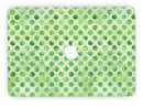 Green Halloween Watercolor Dots - MacBook Pro with Retina Display Full-Coverage Skin Kit