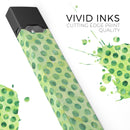 Green Halloween Watercolor Dots - Premium Decal Protective Skin-Wrap Sticker compatible with the Juul Labs vaping device