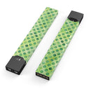 Green Halloween Watercolor Dots - Premium Decal Protective Skin-Wrap Sticker compatible with the Juul Labs vaping device