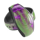 Green Metal with Purple Rust - Decal Skin Wrap Kit for the Disney Magic Band