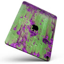 Green Metal with Purple Rust - Full Body Skin Decal for the Apple iPad Pro 12.9", 11", 10.5", 9.7", Air or Mini (All Models Available)