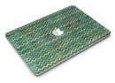 Green Multi Watercolor Chevron - MacBook Air Skin Kit