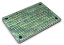 Green Multi Watercolor Chevron - MacBook Air Skin Kit