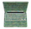Green Multi Watercolor Chevron - MacBook Pro with Retina Display Full-Coverage Skin Kit