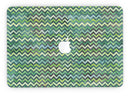 Green Multi Watercolor Chevron - MacBook Pro with Retina Display Full-Coverage Skin Kit
