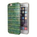Green Multi Watercolor Chevron iPhone 6/6s or 6/6s Plus 2-Piece Hybrid INK-Fuzed Case