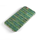 Green Multi Watercolor Chevron iPhone 6/6s or 6/6s Plus 2-Piece Hybrid INK-Fuzed Case
