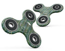 Green Multi Watercolor Chevron Full-Body Fidget Spinner Skin-Kit