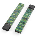 Green Multi Watercolor Chevron - Premium Decal Protective Skin-Wrap Sticker compatible with the Juul Labs vaping device