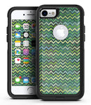 Green Multi Watercolor Chevron - iPhone 7 or 8 OtterBox Case & Skin Kits