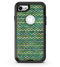 Green Multi Watercolor Chevron - iPhone 7 or 8 OtterBox Case & Skin Kits